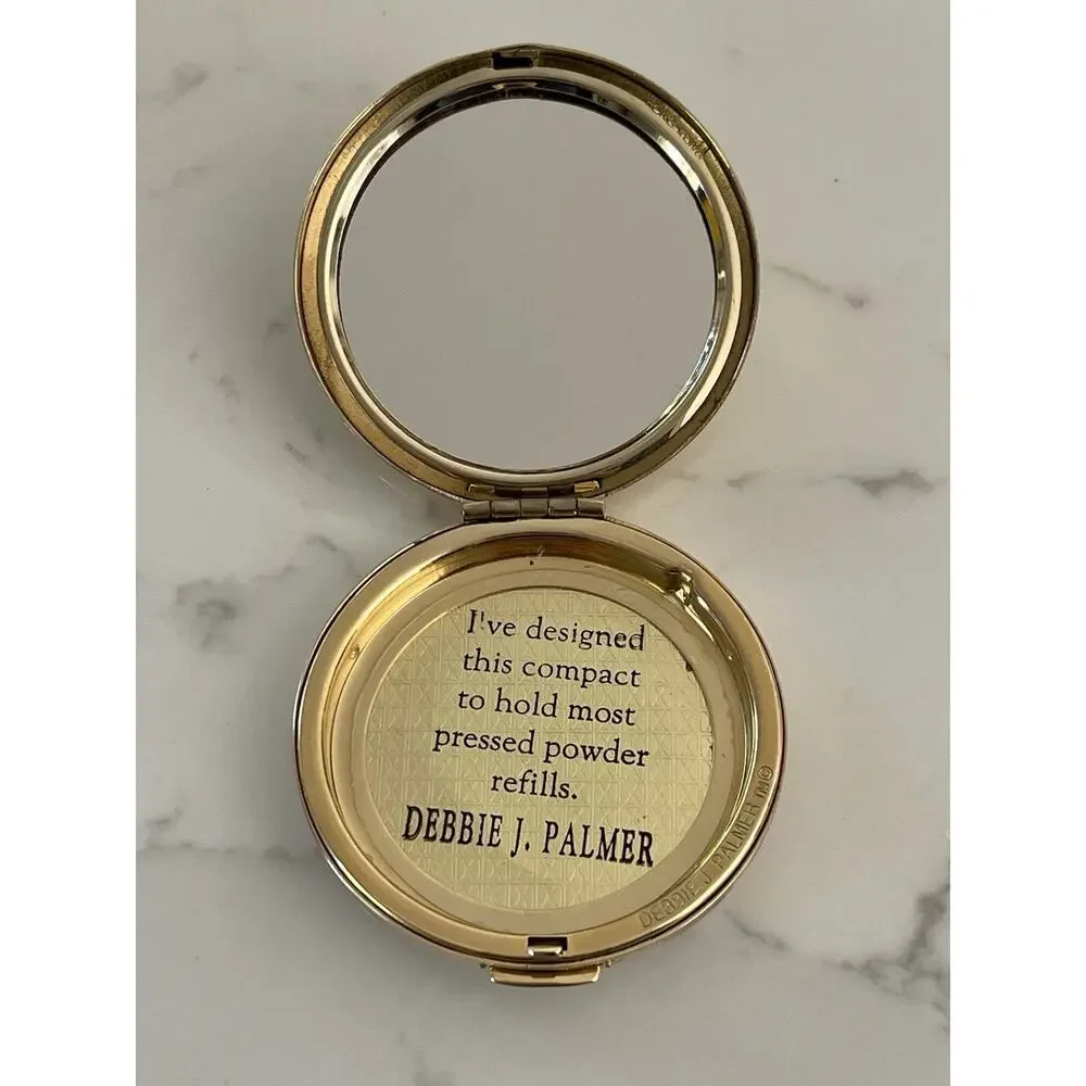 NWOT Vintage Debbie J Palmer Cat Compact Gold Toned Signed! - Picture 3 of 4